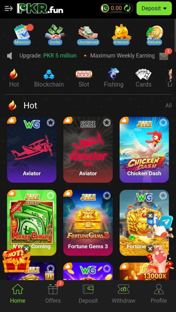 pkrfun game home page