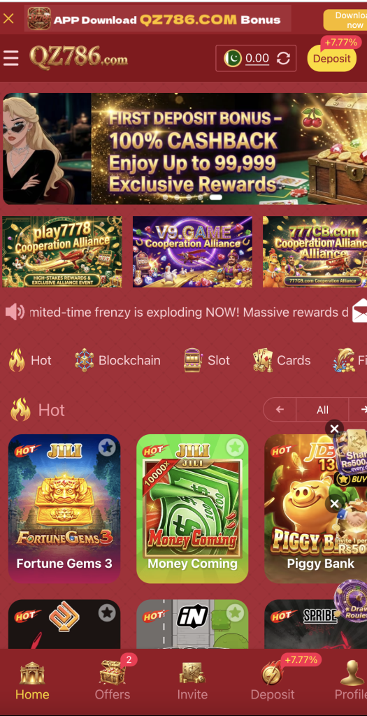 qz786 game dashboard